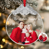 Custom Photo Family Metal Glass Ornament For Christmas HA75 892858