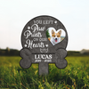 Custom Photo Your Pawprints Stay In My Heart Memorial Dog Garden Stake HA75 892772