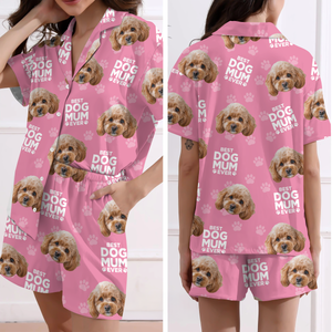 Custom Photo Best Dad Mom Ever For Pet Lover Short Pajamas TH10 894159