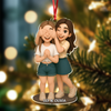 Custom Bestie Photo 3D Effect Figure For Christmas Acrylic Ornament LM32 895905