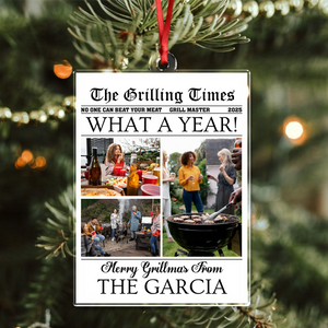 Custom Photo What A Year Acrylic Ornament Christmas Gift For Grilling Lovers HO82 894688