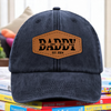 Custom Name Dad With Kid Denim Baseball Cap TH10 894027