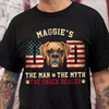 Custom Photo Dog - Dog's Dad The Man The Myth The Dealer American Flag Dad Shirt HA75 892946