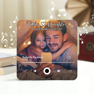 Custom Photo Family Forever Linked Together Music Fridge Magnet TH10 892471