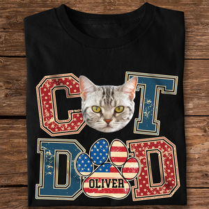 Custom Photo Best Cat Dad Shirt Gift For Father's Day, Cat Owners, Cat Lovers HO82 894040