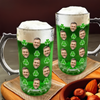 Custom Face Photo With Shamrock Beer Glass Mug TH10 898109