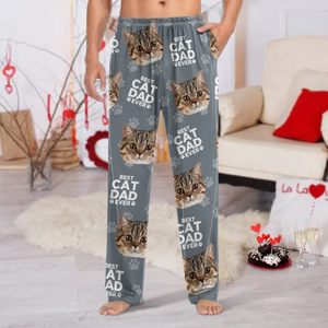 Custom Photo Best Dad Mom Ever For Pet Lover Pajamas TH10 894161