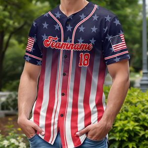 Personalized USA Patriotic Baseball Jersey Shirt Gift For 4th of July Independence Day HO82 894192