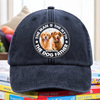 Custom Photo The Man The Myth The Dog Father Washed Denim Baseball Cap CH07 895864
