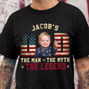 Custom Kid Photo - Dad, The Man The Myth The Legend Dad Shirt HA75 892416