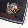Eagles Flag USA 250th Anniversary Patriotic Car Window Decal Sticker LM32 899057