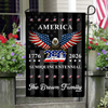 Custom Family Name 250 Years American Anniversary Garden Flag CH07 910036
