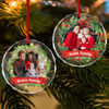 Custom Family Crystal Photo - Personalized Glass Ornament For Christmas TH10 894829