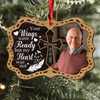 Custom Photo Your Wings Were Ready But My Heart Was Not Memorial 2 Layers Wooden Ornament LM32 895871