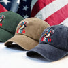 250 Years USA Bruh 250th Birthday 1776-2026 Eagle Flag Washed Denim Baseball Cap HA75 897332