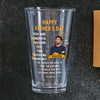 Custom Photo Funny Dad Acronym Beer Glass, Joke Gift for Dad, Father's Day LM32 669083