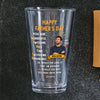 Custom Photo Funny Dad Acronym Beer Glass, Joke Gift for Dad, Father's Day LM32 669083