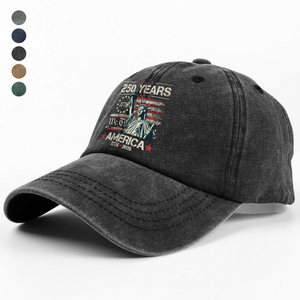 Celebrate Our America 250th Anniversary We The People Washed Denim Baseball Cap CH07 896720