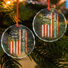 250 Years America Flag 250th Birthday 1776-2026 Glass Ornament HO82 894792