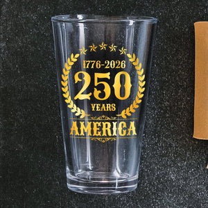 America 250 Years America 250th Anniversary Print Beer Glass HA75 897426
