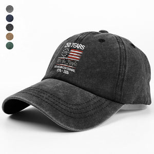 America’s 250th Anniversary United States Semiquincentennial Washed Denim Baseball Cap HO82 900344