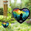 You Left Paw Prints On My Heart - Personalized Dog Memorial Acrylic Wind Chimes CH07 896238