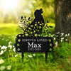 Custom Name Forever Loved Dog Grave Marker - Personalized Pet Memorial Garden Stake HO82 902186