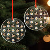 Custom Face Photo With Icon For Pet Lover Glass Ornament TH10 894293