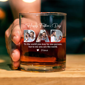 Custom Photo Happy Father's Day Family Whiskey Glass TH10 892867
