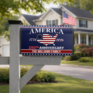 Personalized Family Name America 250th Anniversary Mailbox Cover HO82 900898