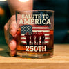 Salute To America 250th Veteran Whiskey Glass Happy America 250 Gifts CH07 896726