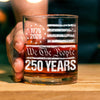 250 Years USA 250th Birthday 1776-2026 Eagle Flag Whiskey Glass HO82 894568