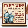 To My Queen 2-Layer Standing Wooden Plaque Personalized Gift For Couple, Wife HO82 894498