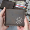 In God We Trust Eagle - Guns Are Just Backup Printed Leather Wallet Gift For Him CH07 910302