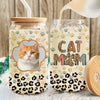 Custom Photo Leopard Pet Mom Mother's Day Glass Can With Lid TH10 892523