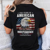 We The People 250 Years Of America Freedom Backside Shirt LM32 895219