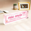 Personalized Preppy Bow Acrylic Desk Name Plate Back to School Teacher Gift CH07 180048