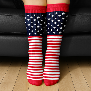 Custom Name Celebrate American 250th Anniversary USA Flag Socks CH07 899920