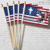 One Nation Under God Patriotic With Eagle Handheld Flag HO82 900960