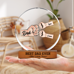 Best Dad Ever We Love You Acrylic Frame Block TH10 894057