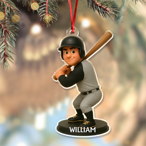 Custom Photo 3D Effect Figure For Baseball Lovers Acrylic Ornament LM32 895593