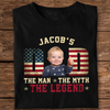 Custom Kid Photo - Dad, The Man The Myth The Legend Dad Shirt HA75 892416