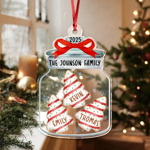 Personalized Family Name Christmas Acrylic Ornament Gift For Family LM32 897383