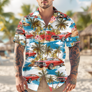 Custom Car Photo Sunset Hawaii Shirt TH10 892653