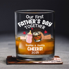 Personalized Funny Our First Fathers Day Rock Glass LM32 893665