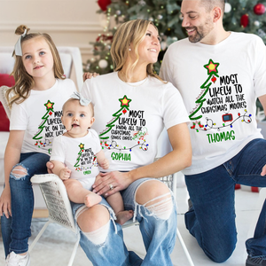 Custom Name Most Likely To Family Christmas Bright Shirt TH10 896007