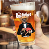 Custom Dog Photo The Dogfather Print Beer Glass Personalized Gift For Dog Dad HO82 893872