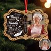 Custom Photo Your Wings Were Ready But My Heart Was Not Memorial 2 Layers Wooden Ornament LM32 895871