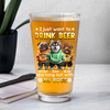 I Just Want To Drink Beer With My Dogs - Custom Dog Photo Beer Glass Funny Gift for Dog Lovers CH07 895414