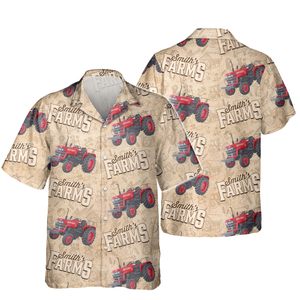 Custom Tractor Photo Hawaiian Shirt Gift For Farmer CH07 895794